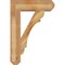 Ekena Millwork Olympic Craftsman Rough Sawn Bracket w/ Offset Brace, Western Red Cedar, 8"W x 26"D x 38"H BKT0806X26X38OLY04RWR - alternate 3